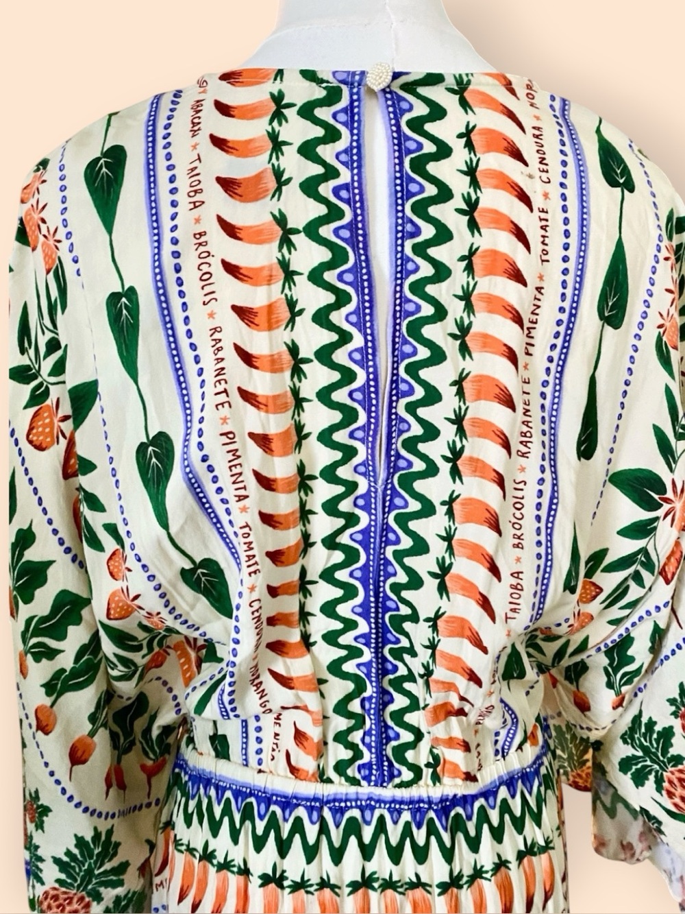 FARM Rio V-Neckline Kaftan Maxi Cutouts Dress Size Small - Picture 11 of 14